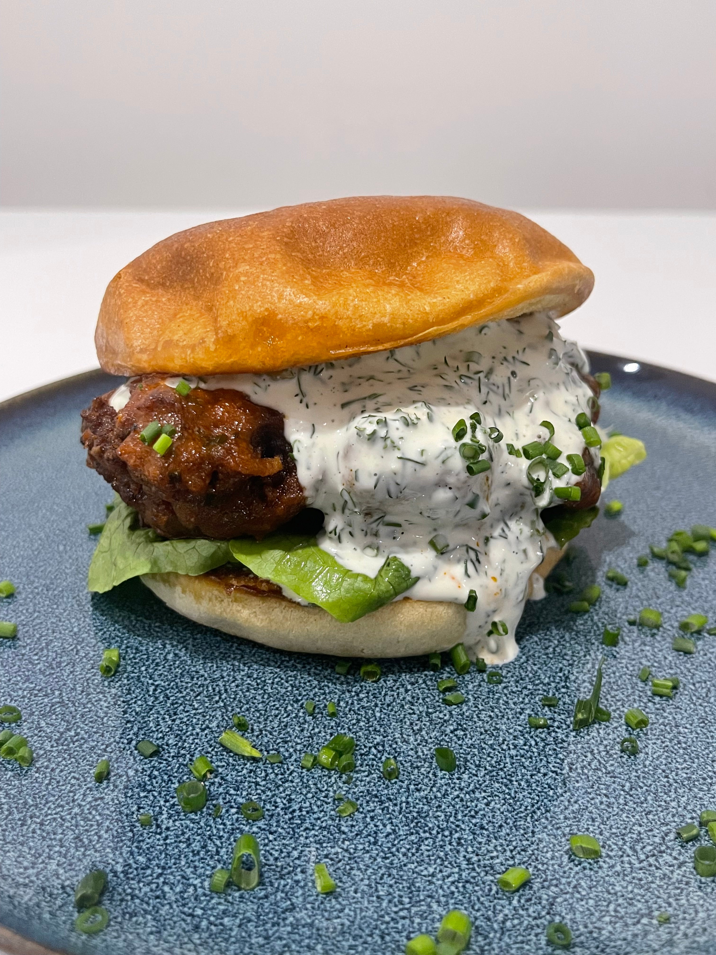 Buttermilk Buffalo Chicken Burger E-Recipe