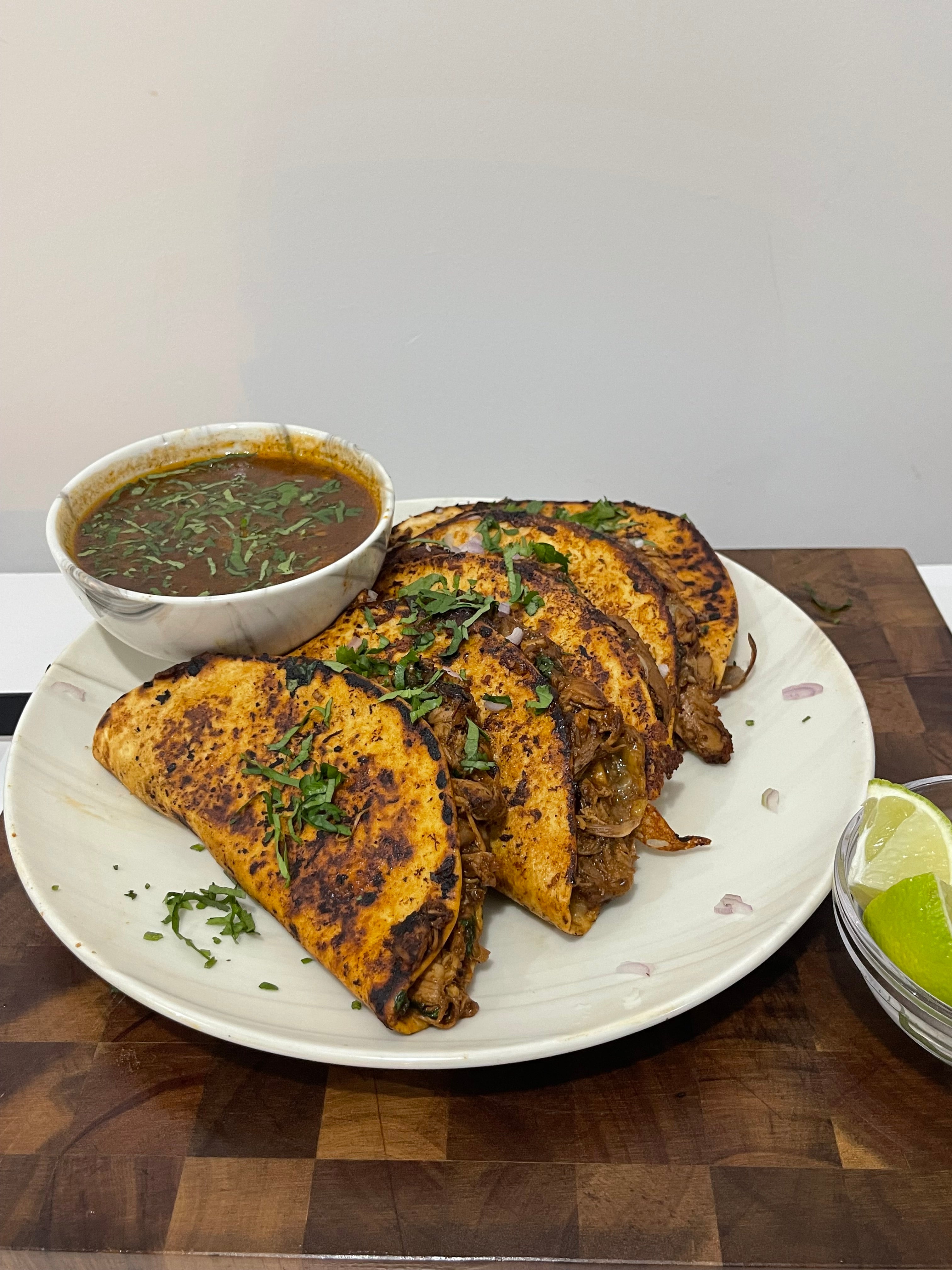 Jerk Chicken Birria Tacos E-Recipe